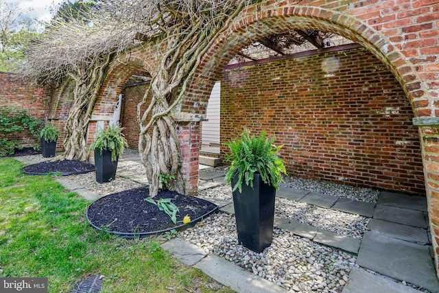 33 Rosedale Rd, Princeton, NJ 08540 - exterior space featuring brick siding and a patio