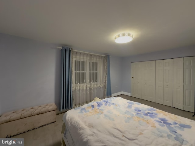 bedroom featuring a closet