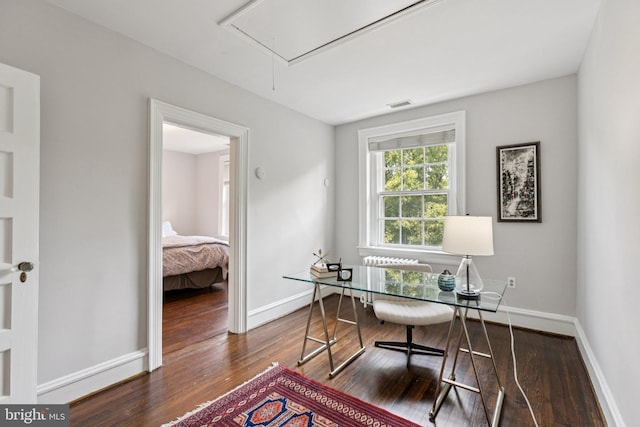 1847 Lamont St NW, Washington, DC 20010 - office with attic access and wood finished floors
