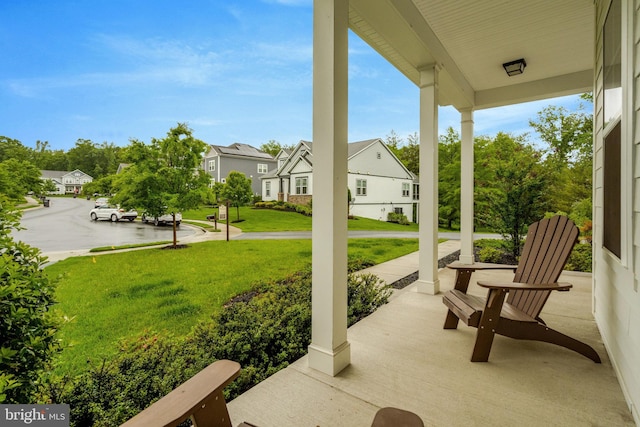 40928 Arcadian Pond Ct, Aldie, VA 20105 - porch with a residential view and a lawn