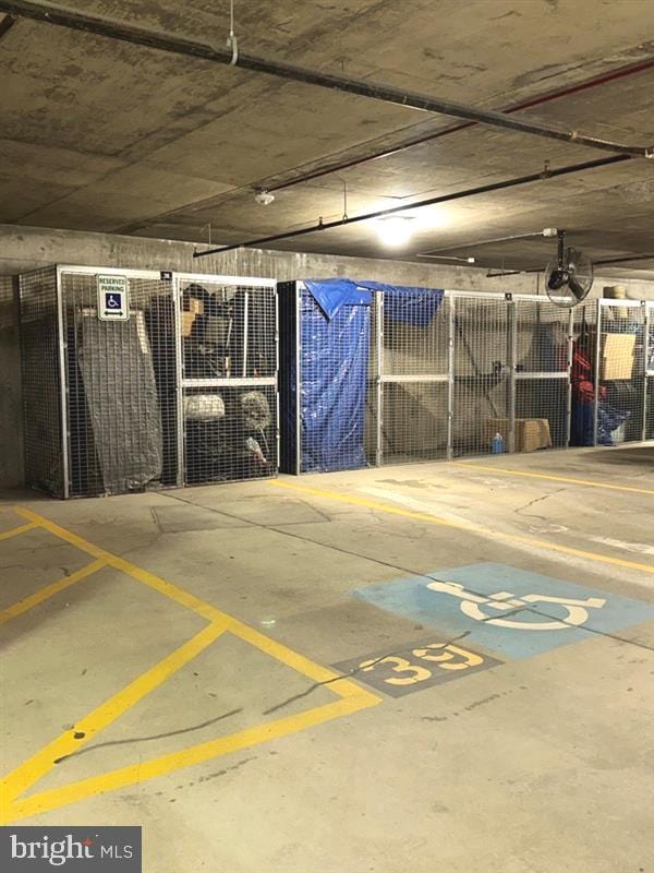 view of parking deck