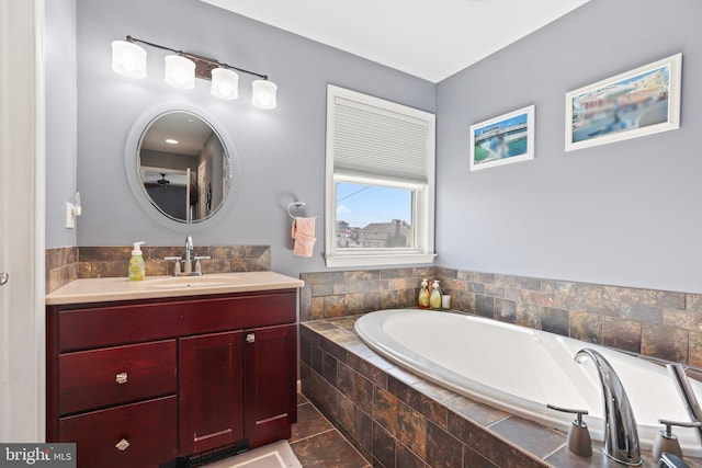 1511 Barnegat Ave, Ship Bottom, NJ 08008 - full bath featuring vanity, tile patterned flooring, and a bath
