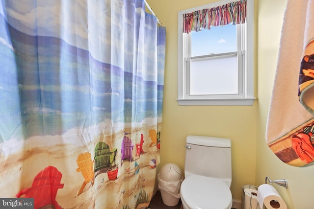 1511 Barnegat Ave, Ship Bottom, NJ 08008 - full bathroom with a shower with shower curtain and toilet