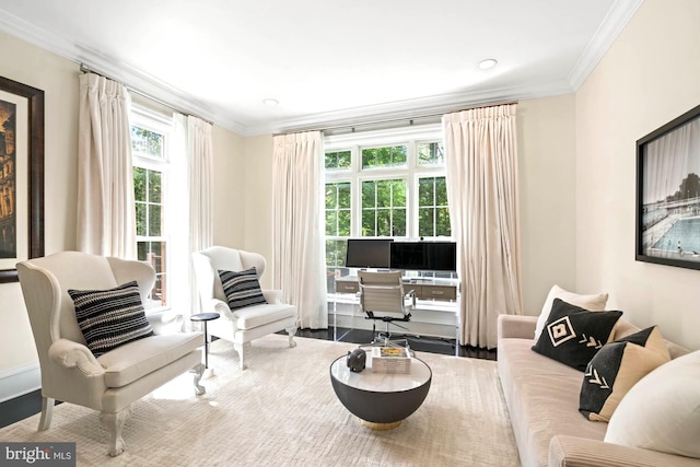 696 Miller Ave, Great Falls, VA 22066 - sitting room featuring ornamental molding