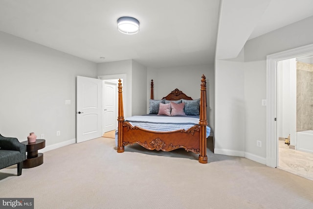 696 Miller Ave, Great Falls, VA 22066 - bedroom featuring carpet, ensuite bath, and baseboards