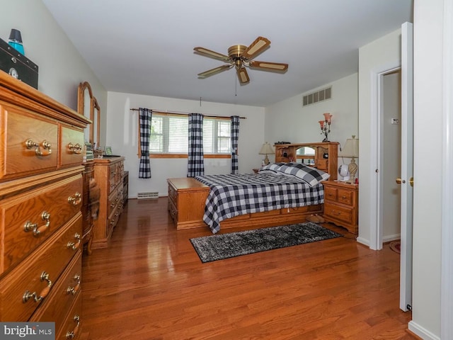 1235 Lorene Dr, Pasadena, MD 21122 - bedroom with wood finished floors and a ceiling fan