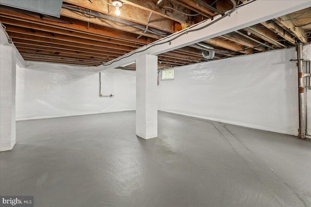 view of basement