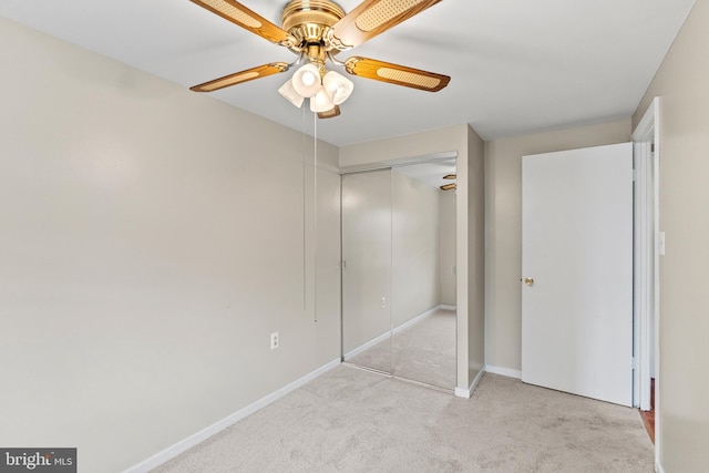 1263 Wilshire Dr, Herndon, VA 20170 - unfurnished bedroom with carpet floors, a closet, baseboards, and ceiling fan