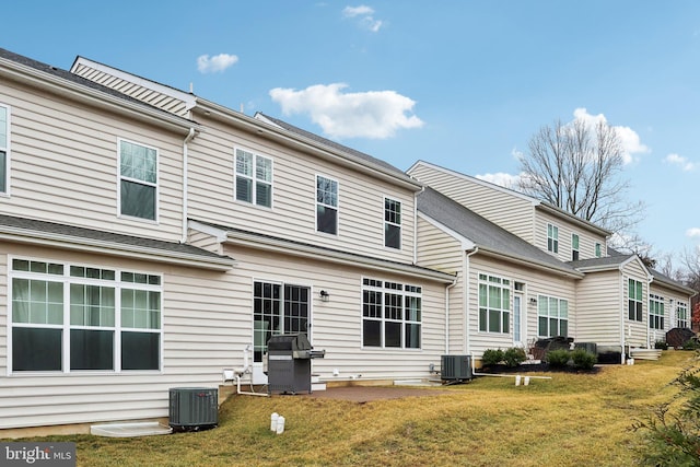 6 Skydance Way, West Chester, PA 19382 - rear view of property with a yard and central AC