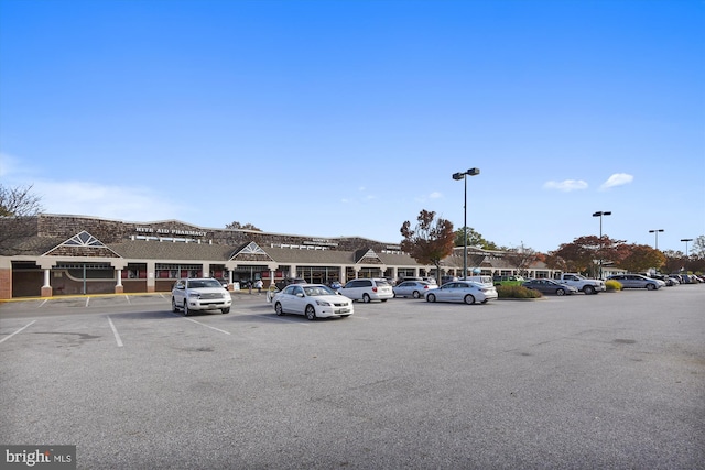view of uncovered parking lot