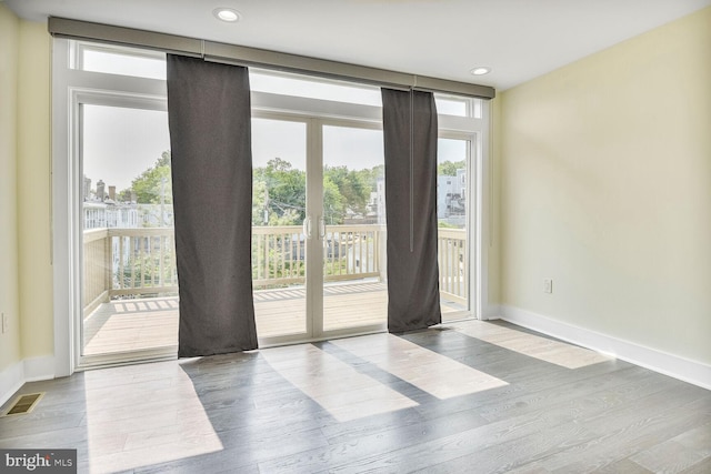 5308 5th NW, Washington, DC 20011 - entryway with wood finished floors and recessed lighting