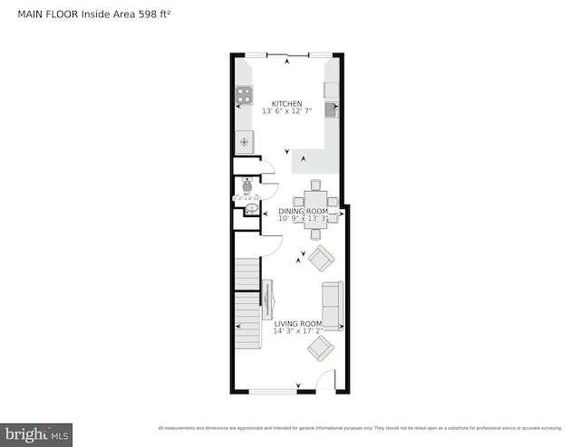 5308 5th NW, Washington, DC 20011 - view of floor plan / room layout