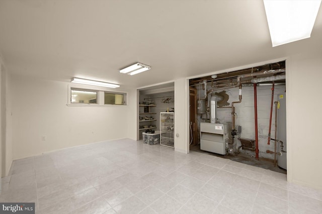 2720 35th Pl NW, Washington, DC 20007 - finished below grade area featuring water heater and a heating unit