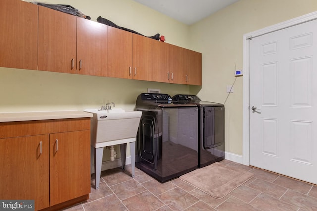 1982 Whyte Ln, Spring Grove, PA 17362 - washroom with cabinet space, independent washer and dryer, and baseboards