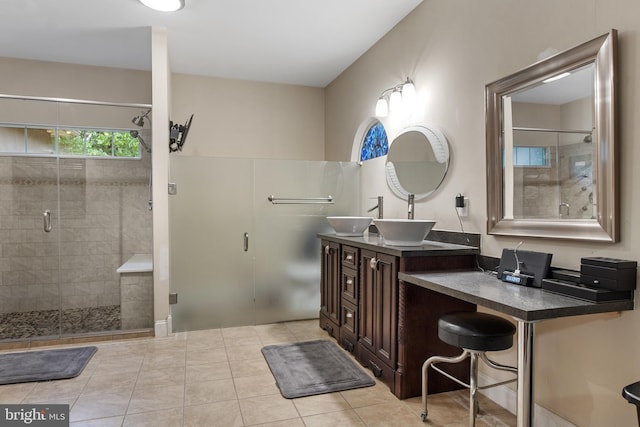 1982 Whyte Ln, Spring Grove, PA 17362 - bathroom with a shower stall, tile patterned floors, and vanity