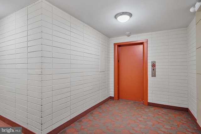 16 S Van Dorn St Unit 406, Alexandria, VA 22304 - hall with baseboards and elevator