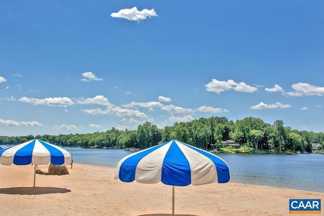 water view with a forest view