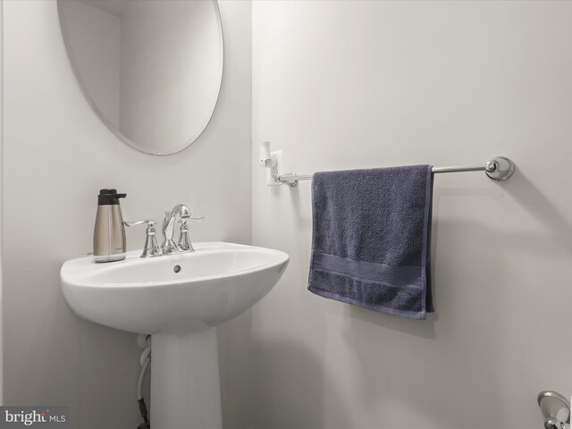 bathroom with a sink