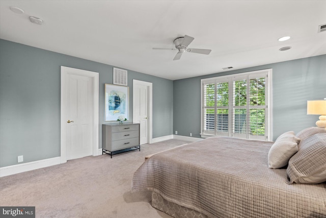 6763 25th St N, Arlington, VA 22213 - bedroom featuring baseboards, carpet flooring, and ceiling fan