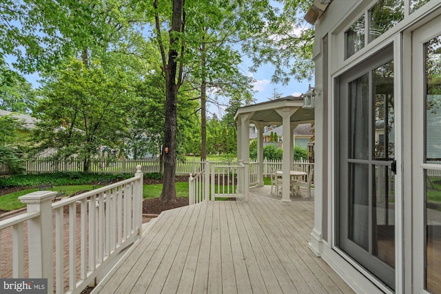 6763 25th St N, Arlington, VA 22213 - deck featuring a fenced backyard