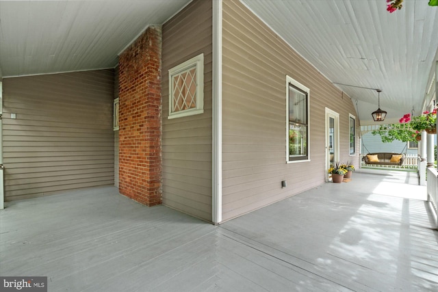 6763 25th St N, Arlington, VA 22213 - view of patio / terrace featuring a porch