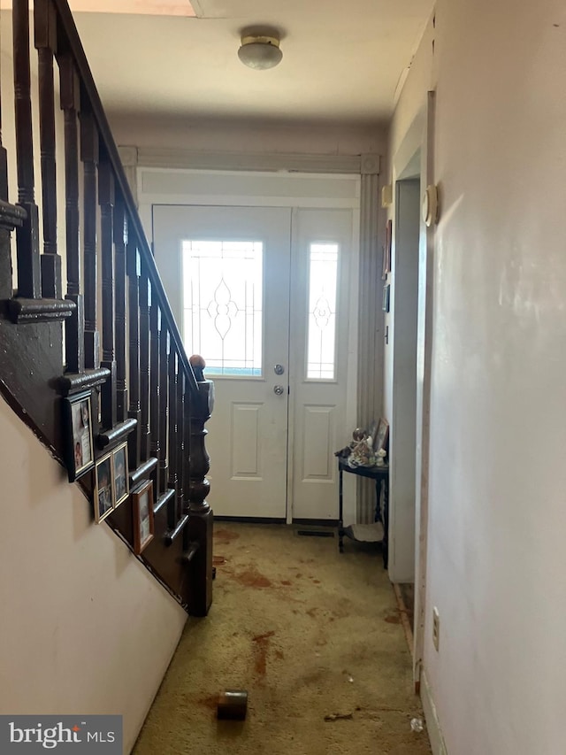 entryway with stairway