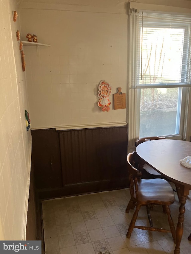 view of dining space