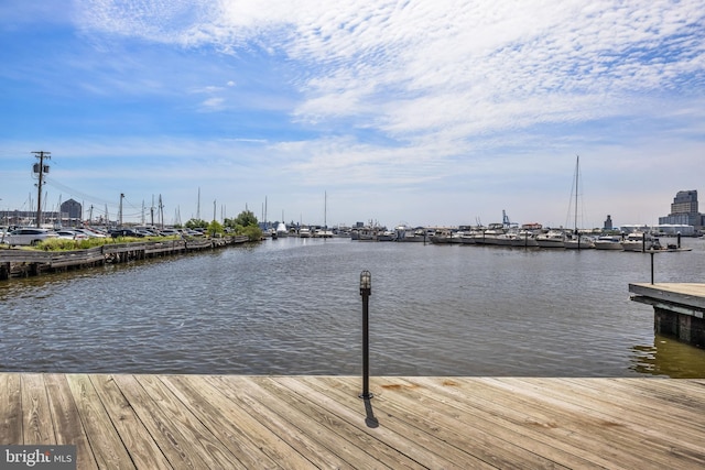 1000 Fell St Unit 633, Baltimore, MD 21231 - dock featuring a water view