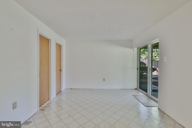 empty room with light floors