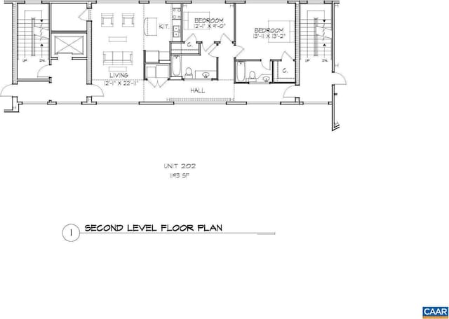 211 Cream St Unit 202, Charlottesville, VA 22903 - property floor plan