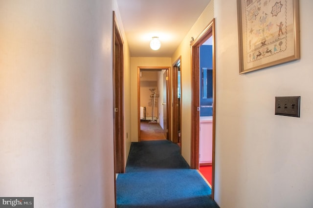 corridor featuring carpet floors