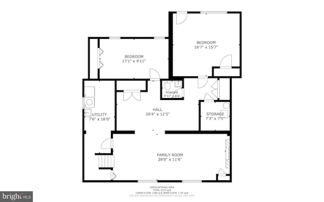 13316 Dauphine St, Silver Spring, MD 20906 - floor plan / room layout