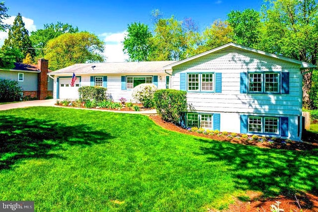 10728 Zion Dr, Fairfax, VA 22032 - single story home with an attached garage, driveway, and a front yard