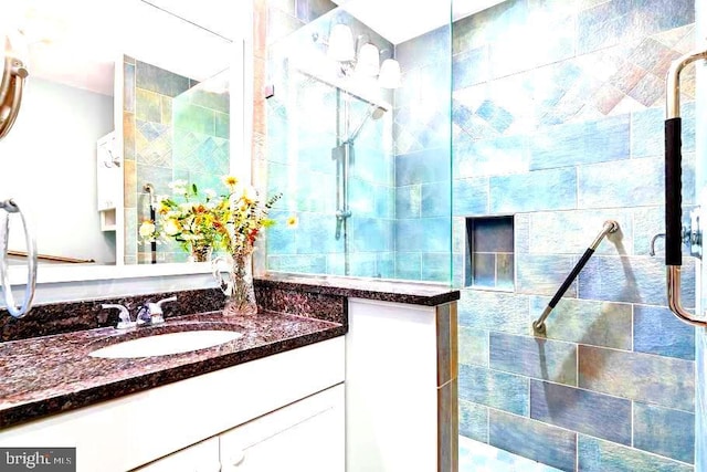 10728 Zion Dr, Fairfax, VA 22032 - full bath with vanity and walk in shower