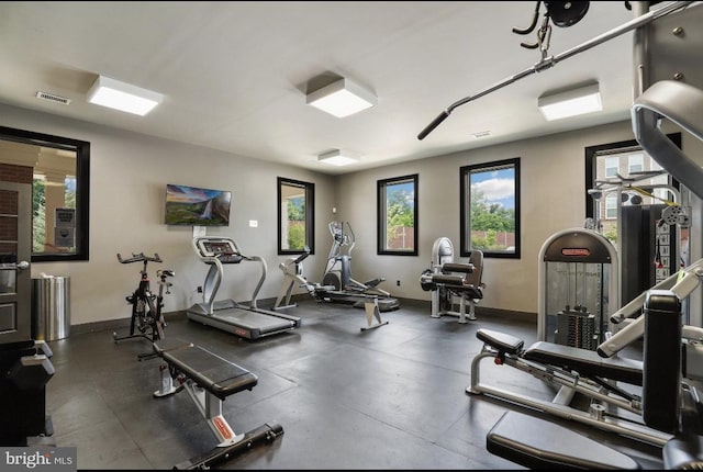 12521 Honey Locust Way, Beltsville, MD 20705 - workout area with baseboards