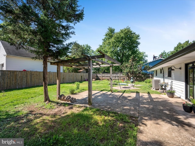 1904 N Amelia St, Sterling, VA 20164 - view of yard featuring a patio area, cooling unit, and a pergola