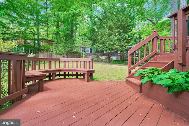 6368 Waterway Dr, Falls Church, VA 22044 - wooden deck with stairway