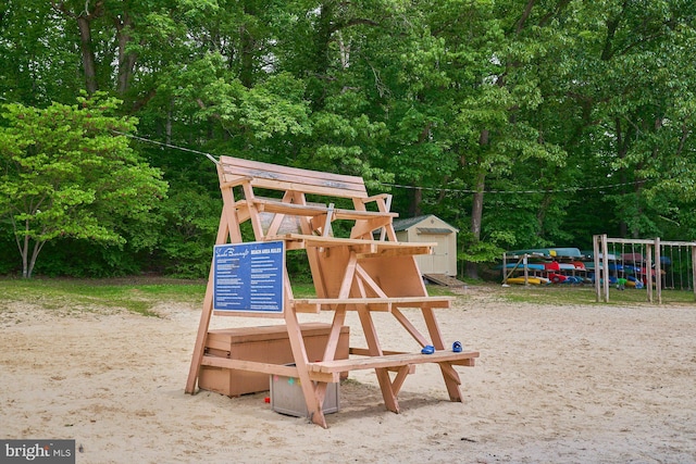6368 Waterway Dr, Falls Church, VA 22044 - community jungle gym featuring view of wooded area