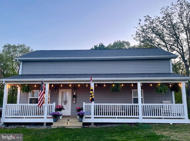 farmhouse-style home featuring a porch