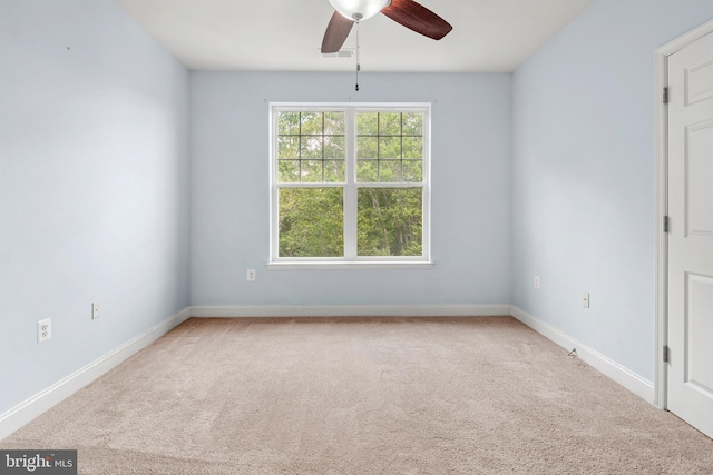 1604 Martha Ct Unit 404, Bel Air, MD 21015 - carpeted empty room with ceiling fan and baseboards