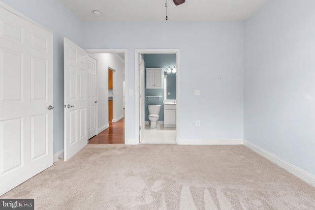 1604 Martha Ct Unit 404, Bel Air, MD 21015 - unfurnished bedroom featuring carpet, baseboards, and ensuite bathroom