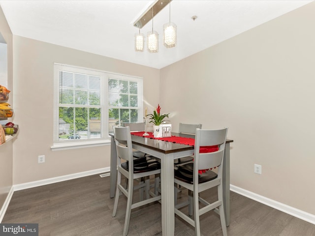 1710 Dennis Ct, District Heights, MD 20747 - dining space with baseboards and wood finished floors