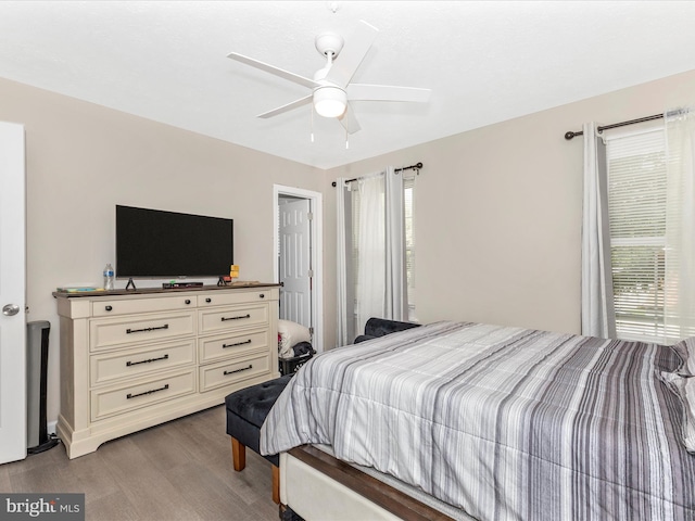 1710 Dennis Ct, District Heights, MD 20747 - bedroom with ceiling fan and light wood finished floors