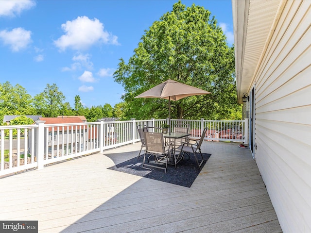 1710 Dennis Ct, District Heights, MD 20747 - deck featuring outdoor dining space