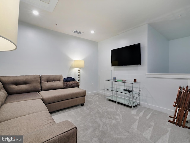 9929 Pesade Way, Upper Marlboro, MD 20772 - carpeted living area with baseboards and recessed lighting