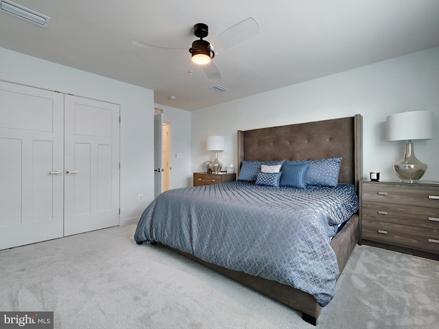 9929 Pesade Way, Upper Marlboro, MD 20772 - bedroom with carpet floors, a closet, and ceiling fan