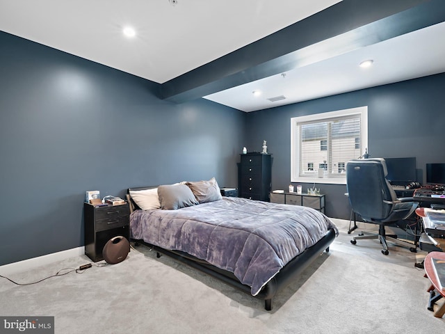 9929 Pesade Way, Upper Marlboro, MD 20772 - carpeted bedroom with an office area, recessed lighting, and baseboards