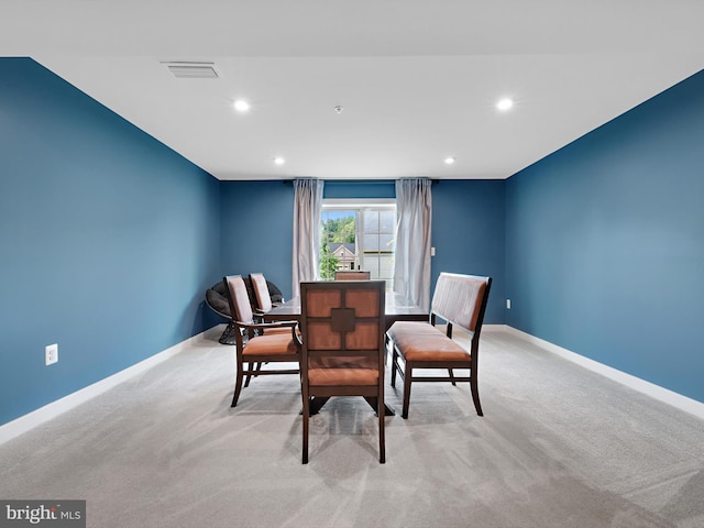9929 Pesade Way, Upper Marlboro, MD 20772 - carpeted dining room with baseboards and recessed lighting