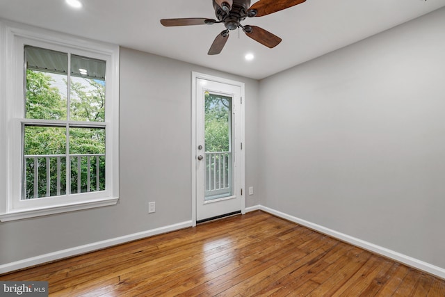 304 W S St, Frederick, MD 21701 - entryway with baseboards, hardwood / wood-style flooring, healthy amount of natural light, and recessed lighting