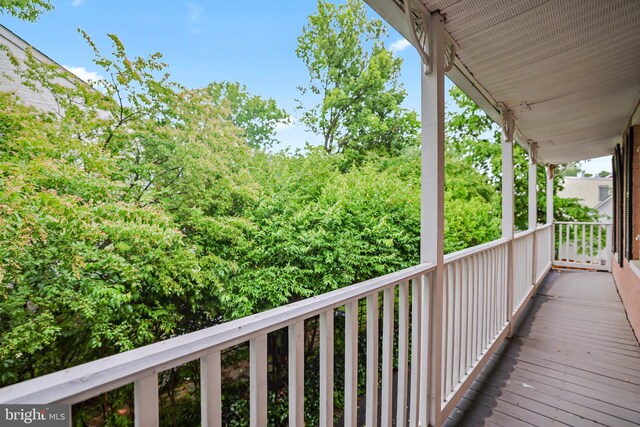 304 W S St, Frederick, MD 21701 - view of wooden deck